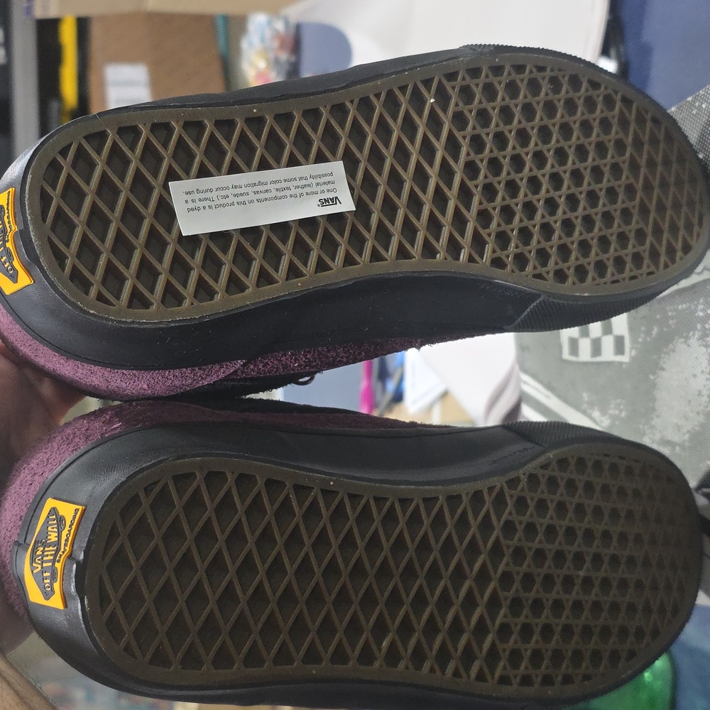 Vans Half Cab Burgundy and Black Suede Skate Shoes - Picture 10 of 14